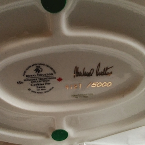 Royal Dolton 2006, Porcelain Cookies For Santa Figurine - Picture 11 of 15